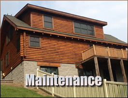  Lackey, Kentucky Log Home Maintenance